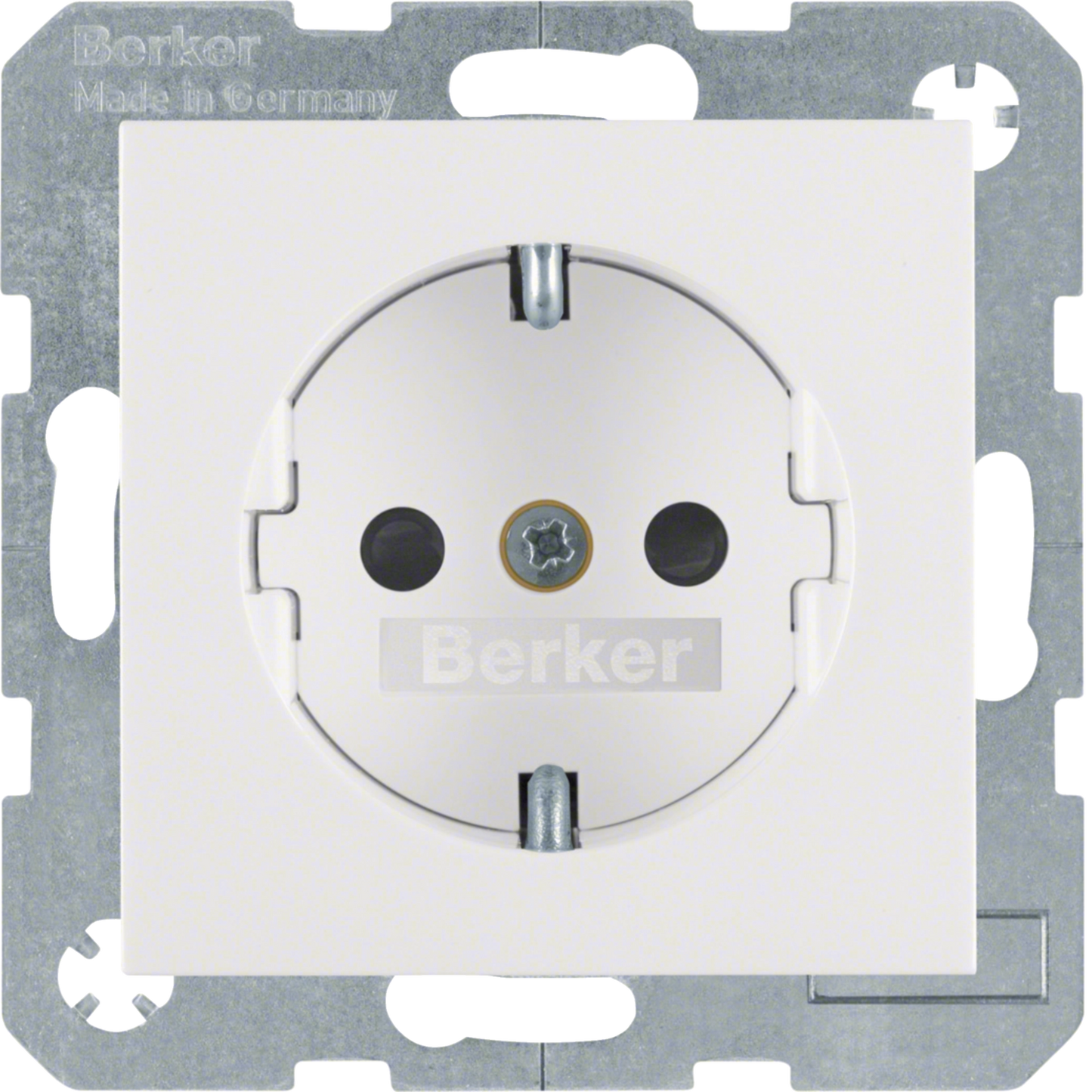 Berker 41231909 Steckdose SCHUKO mit erhöhtem Berührungsschutz S.1/B.3/B.7 Polarweiß matt
