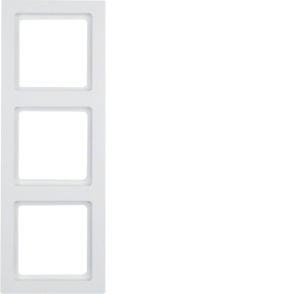 BERKER 10136099 / Q.3 POLARWEISS-SAMT RAHMEN 3 FACH