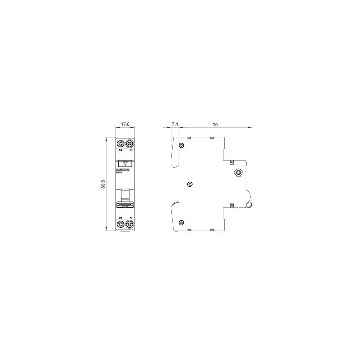 SIEMENS 5SV13166KK16 / 5SV1316-6KK16 1P+N 16A 30MA-A FI-AUTOMAT 1PLE 6KA