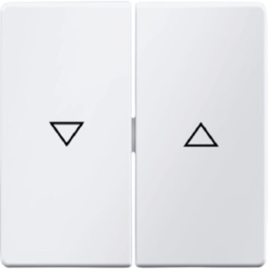 BERKER 16256089 / Q.1 POLARWEISS DOPPELWIPPE MIT PFEILE