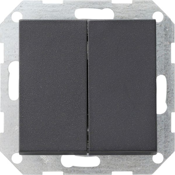 GIRA 286128 Tastschalter anthrazit 2f.Wechselschalter