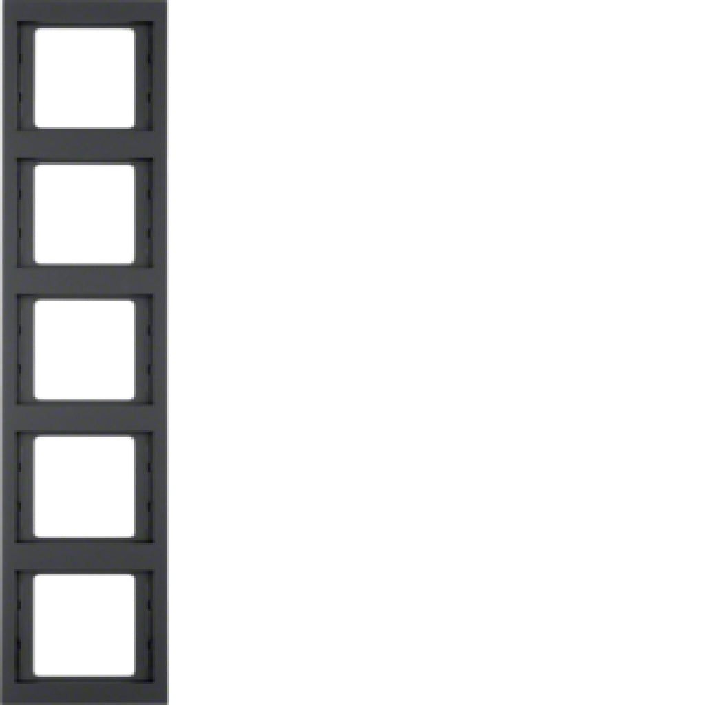 BERKER 13537006 / K.1 ANTRAZITH RAHMEN 5 FACH SENKRECHT