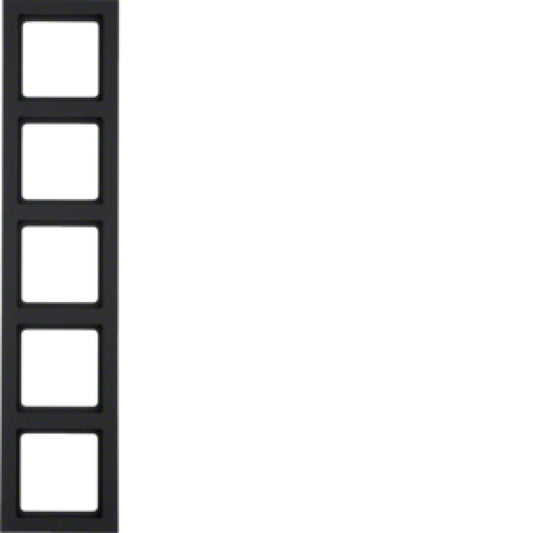 BERKER 10156096 / Q.3 ANTHRAZIT RAHMEN 5 FACH