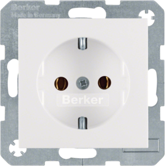 BERKER 47431909 SCHUKO-Steckdose S/B | Standard | polarweiß matt
