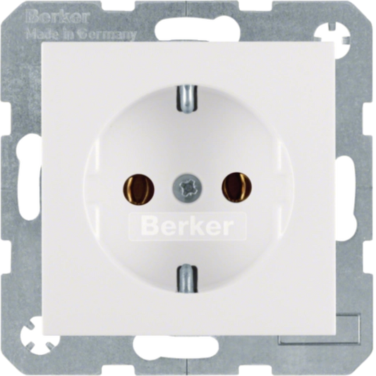 BERKER 47431909 SCHUKO-Steckdose S/B | Standard | polarweiß matt