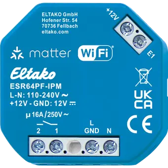 Eltako 30064021 Matter Stromstoß-Schaltrelais UP | 1S, potenzialfrei - ESR64PF-IPM
