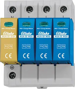 ELTAKO 28380001 Modularer Überspannungsableiter Typ 1+2+3 | Tragschienenmontage