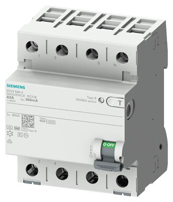 SIEMENS 5SV36444 / 5SV3644-4 4P 40A 300MA-B FI-SCHUTZSCHALTER