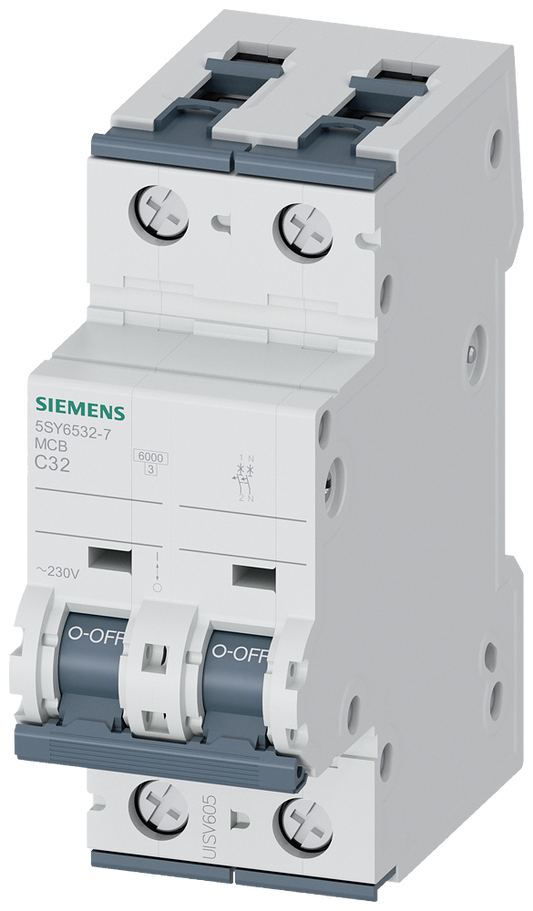 SIEMENS 5SY65327/ 5SY6532-7 1P+N 32A INTERR.AUT.6KA-C
