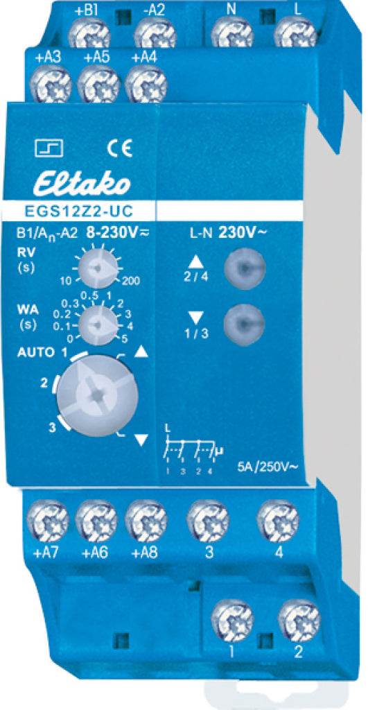 Eltako EGS12Z-UC Stromstoß-Gruppenschalter 1+1S 16A 21200401