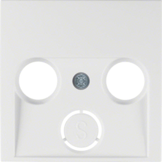 BERKER 12031909 / B.1 POLARWEISS TV-SAT ZENTRALSTÜCK