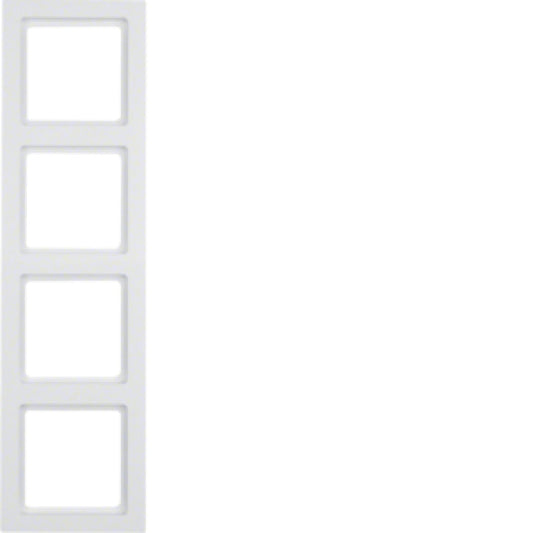 BERKER 10146099 / Q.3 POLARWEISS-SAMT RAHMEN 4 FACH