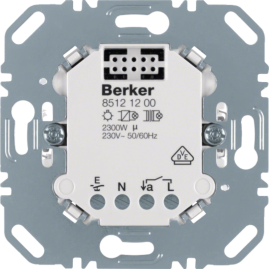 Berker 85121200 Relais-Einsatz 1F für Taste/Schalter/Dimmer/Zeitschaltuhr/Bewegungsmelder