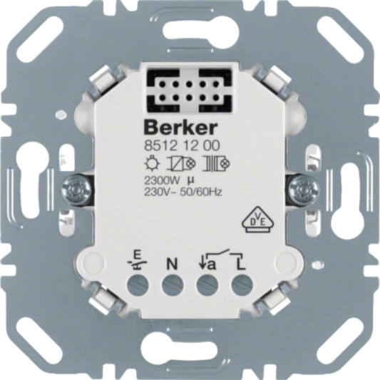 Berker 85121200 Relais-Einsatz 1F für Taste/Schalter/Dimmer/Zeitschaltuhr/Bewegungsmelder
