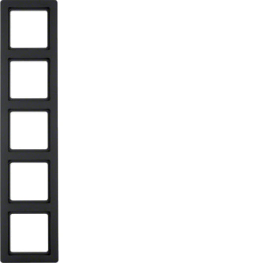 BERKER 10156086 / Q.1 ANTHRAZIT RAHMEN 5 FACH