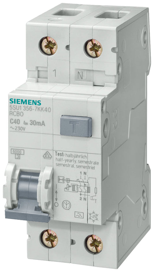 SIEM 5SU13567KK16 / 5SU1356-7KK16 1P+N 16A 30MA A FI+AUTOMAT 2PLE 6KA