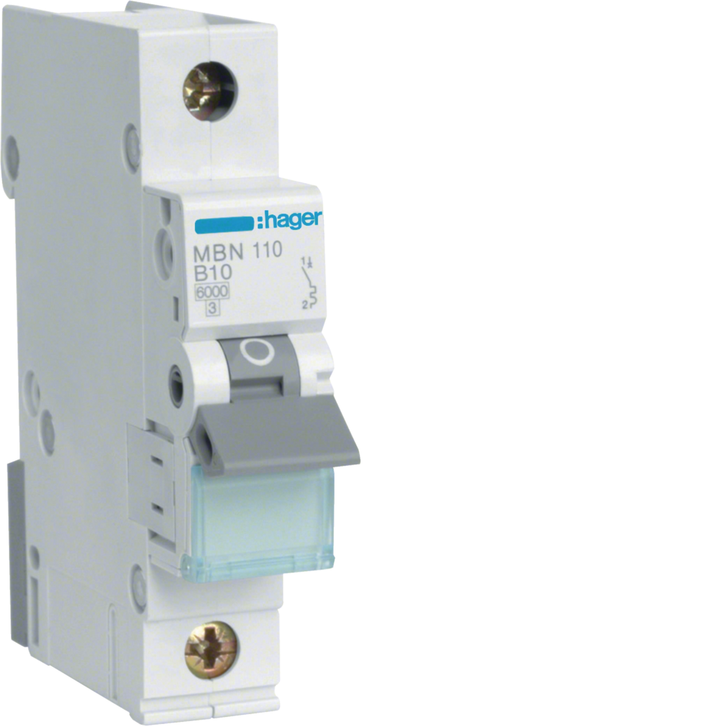 HAGER MBN110 Leitungsschutzschalter 1-polig Typ B | 10 A, 6 kA