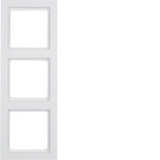 BERKER 10136099 / Q.3 POLARWEISS-SAMT RAHMEN 3 FACH