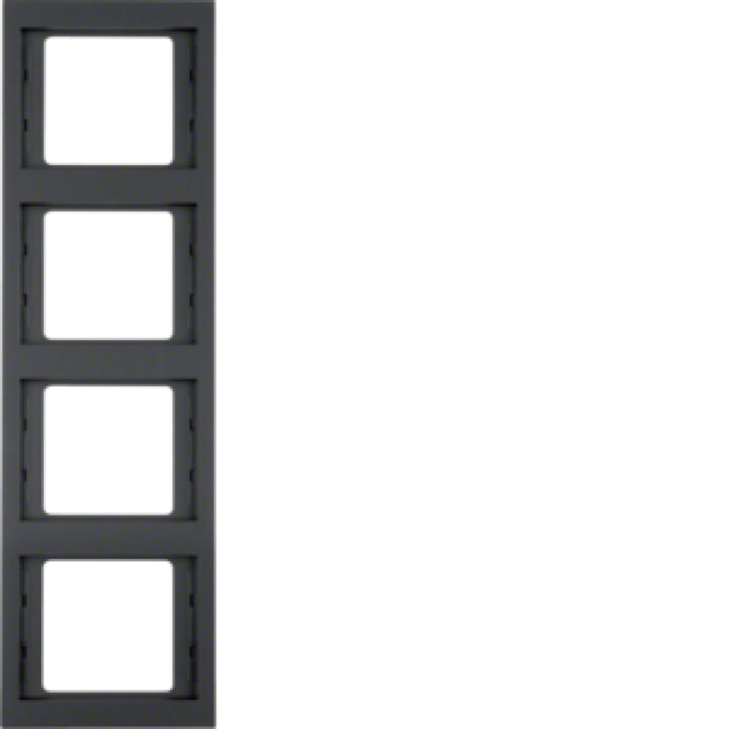 BERKER 13437006 / K.1 ANTH RAHMEN 4 FACH SENKRECHT