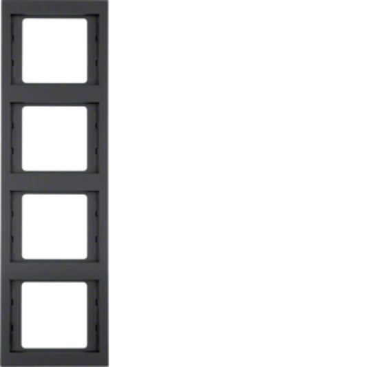 BERKER 13437006 / K.1 ANTH RAHMEN 4 FACH SENKRECHT