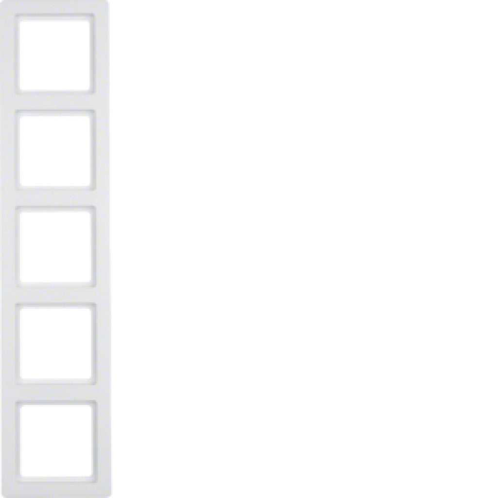 BERKER 10156089 / Q.1 POLARWEISS RAHMEN 5 FACH