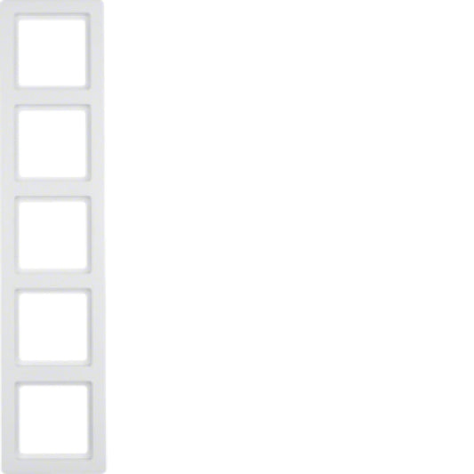 BERKER 10156089 / Q.1 POLARWEISS RAHMEN 5 FACH