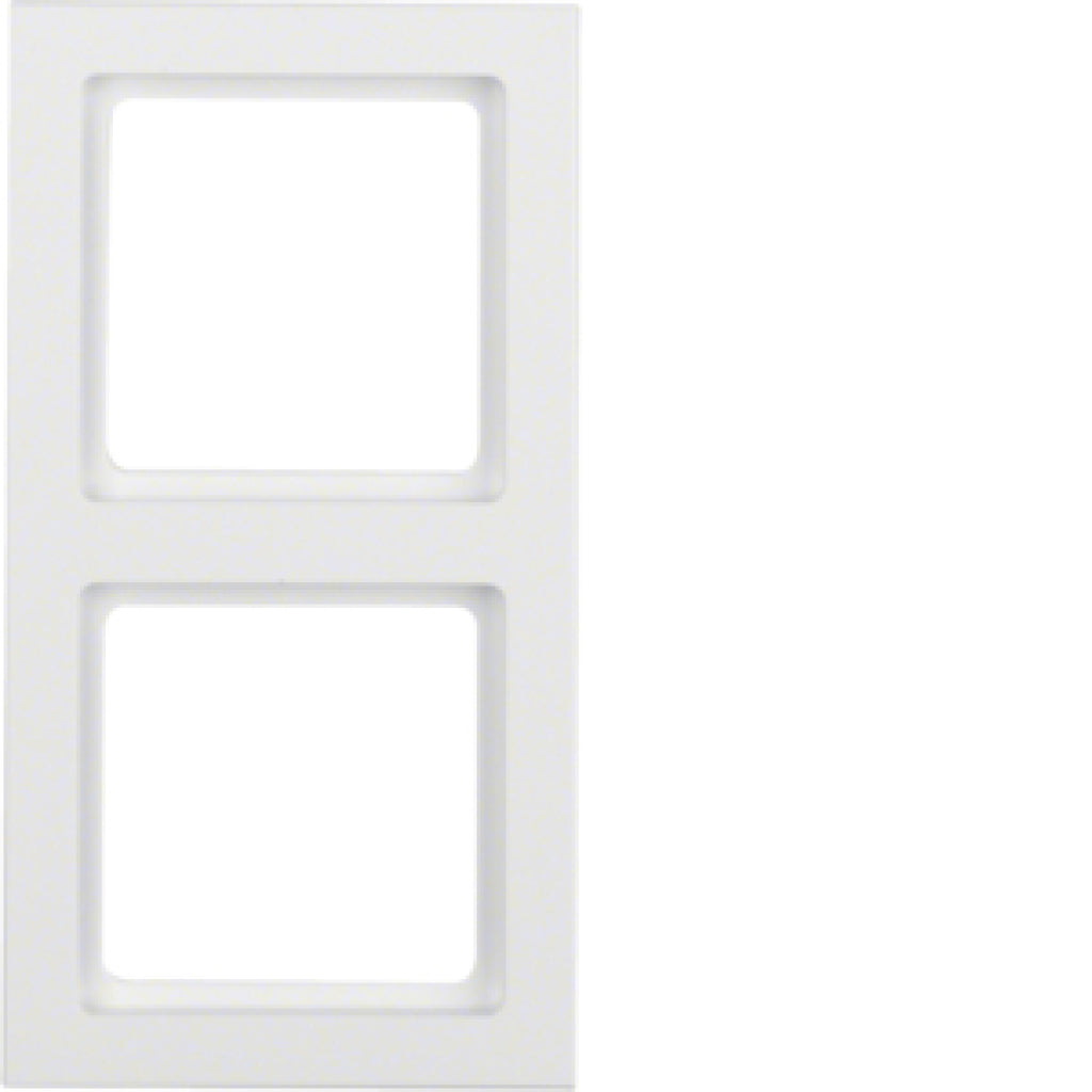 BERKER 10126099 / Q.3 POLARWEISS-SAMT RAHMEN 2 FACH